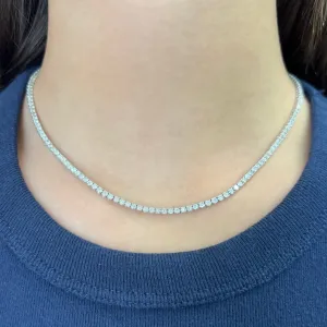 14K GOLD 6.00 CT DIAMOND TENNIS NECKLACE