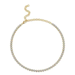 14K GOLD DIAMOND ANNALEIGH TENNIS NECKLACE
