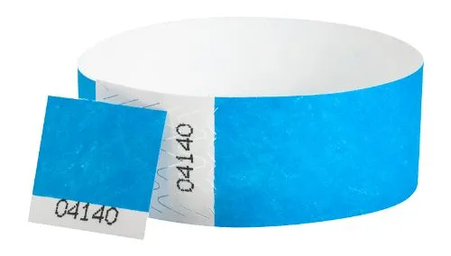 1" Tyvek® Wristbands - Detachable Stub