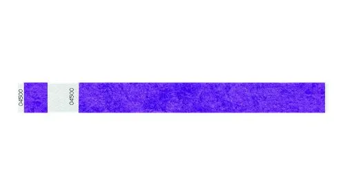 1" Tyvek® Wristbands - Detachable Stub