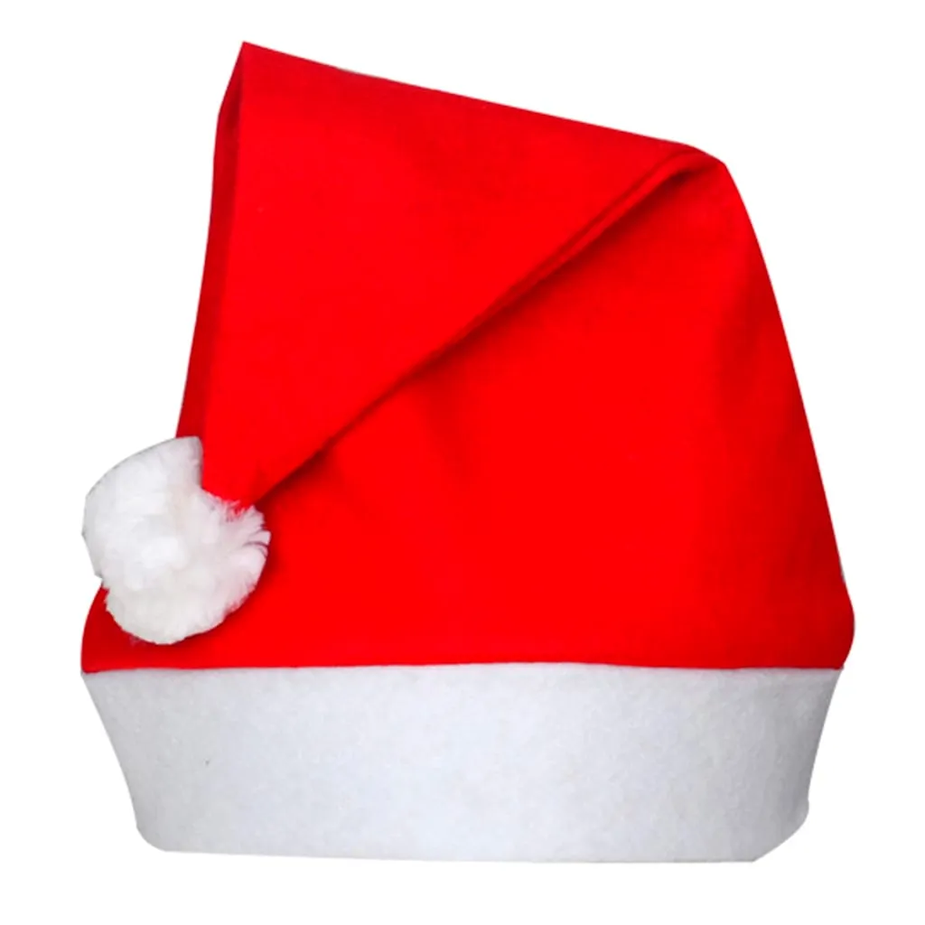 24-Pack Santa Claus Christmas Hats - Premium Polyester Felt, Perfect for Holiday Parties & Festive Fun