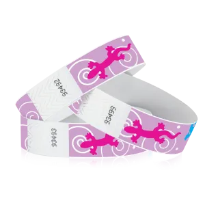 3/4" Tyvek Geckos Wristbands