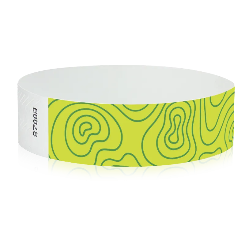 3/4" Tyvek Green Topograph