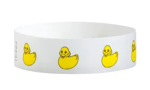 3/4" Tyvek Rubber Duckies Wristbands