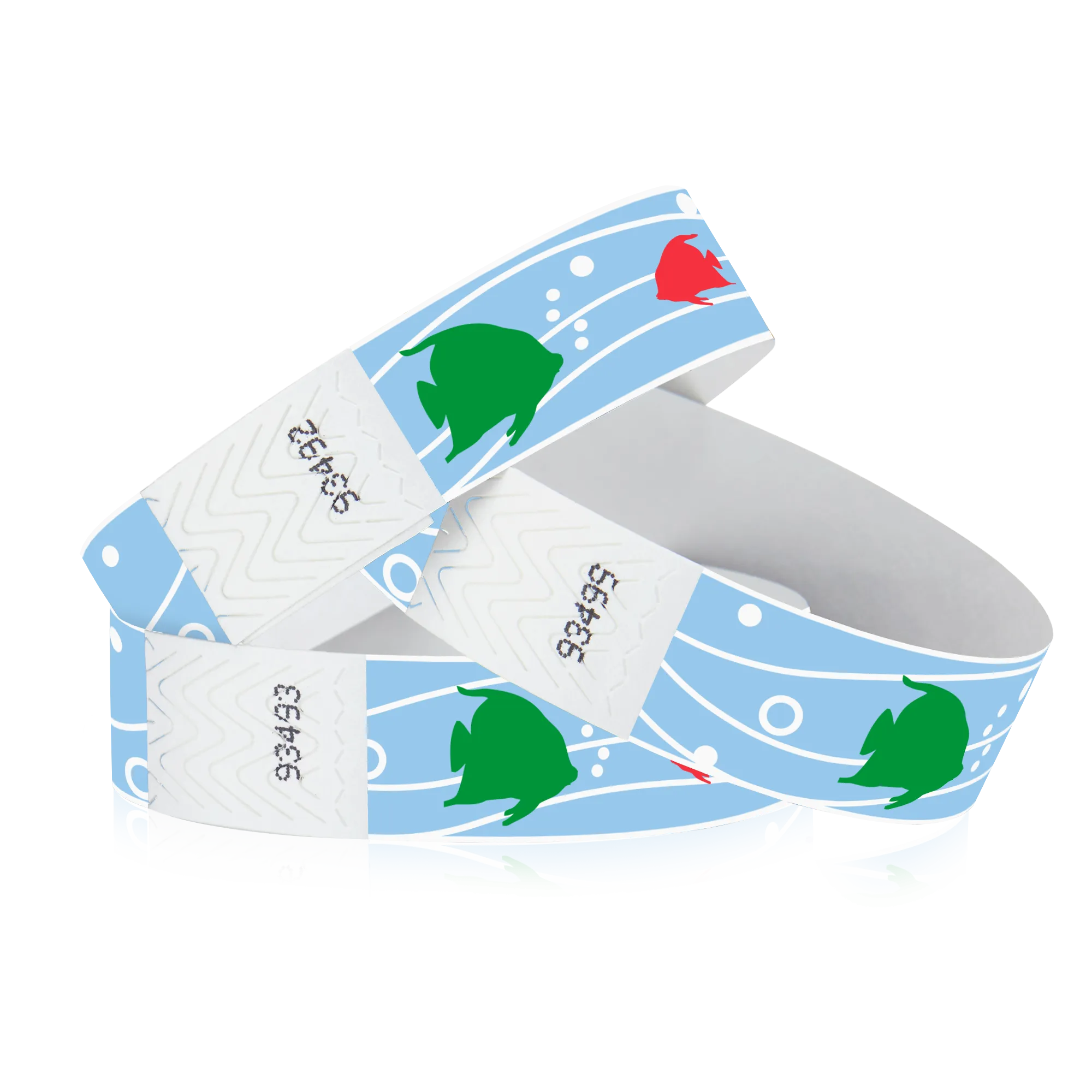 3/4" Tyvek Tropical Fish Wristbands