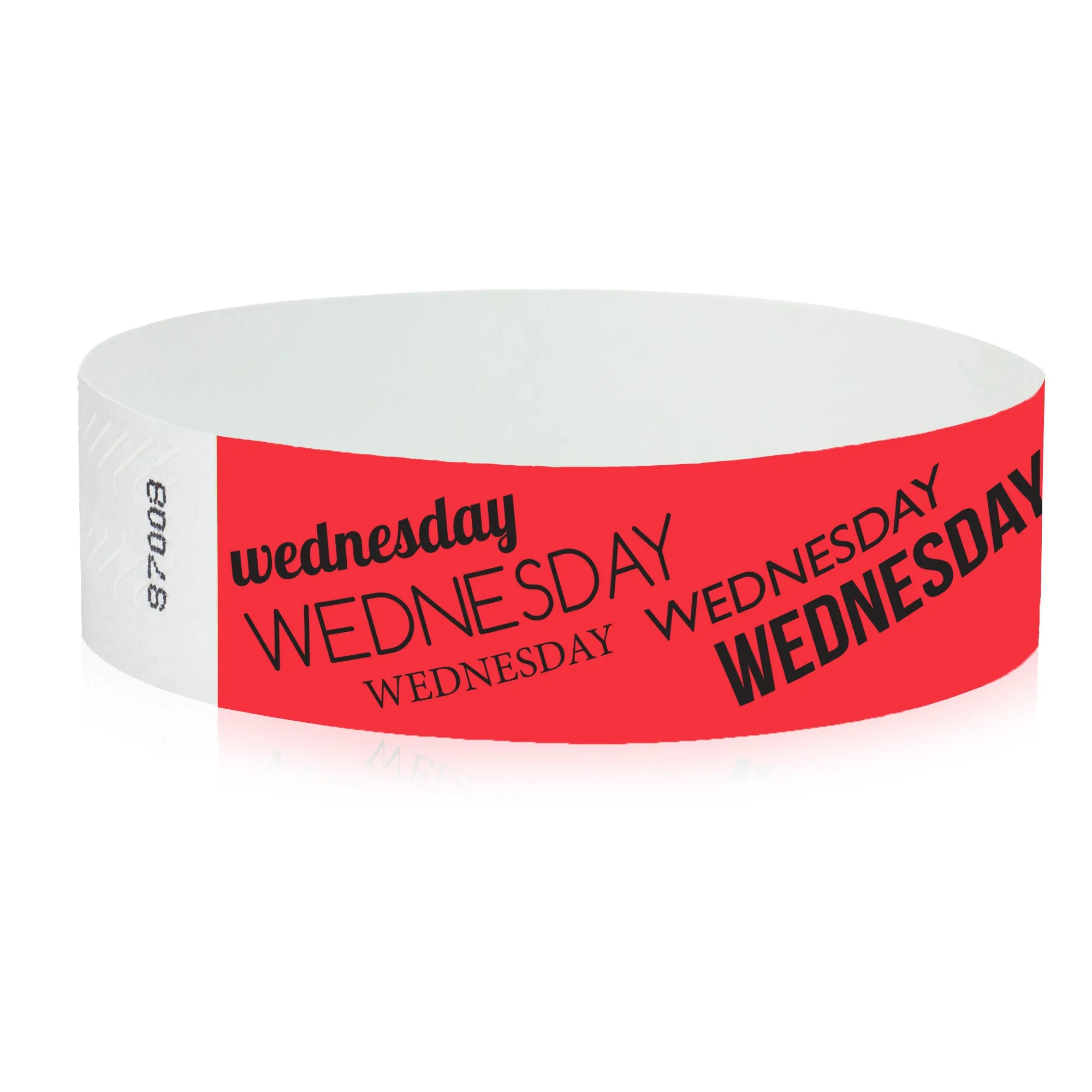 3/4" Tyvek Wednesday Wristbands