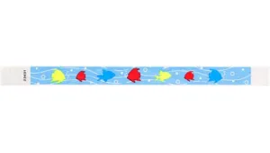 3/4" Tyvek® Wristbands - Tropical Fish