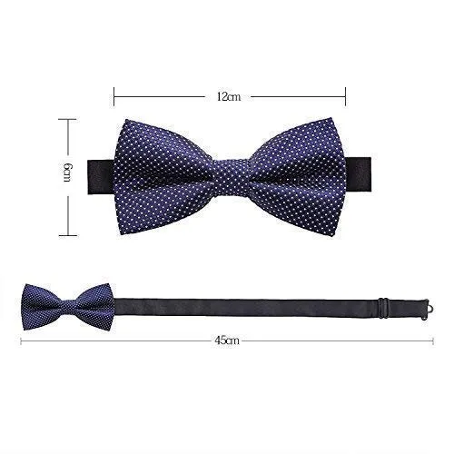8 PACKS Elegant Adjustable Pre-tied bow ties for Men And Boys