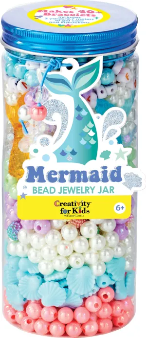BEAD JEWELRY JAR - MERMAID