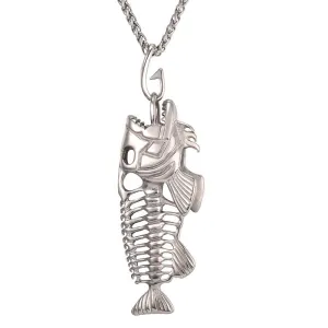Big Fish Bone Statement Pendant Necklaces