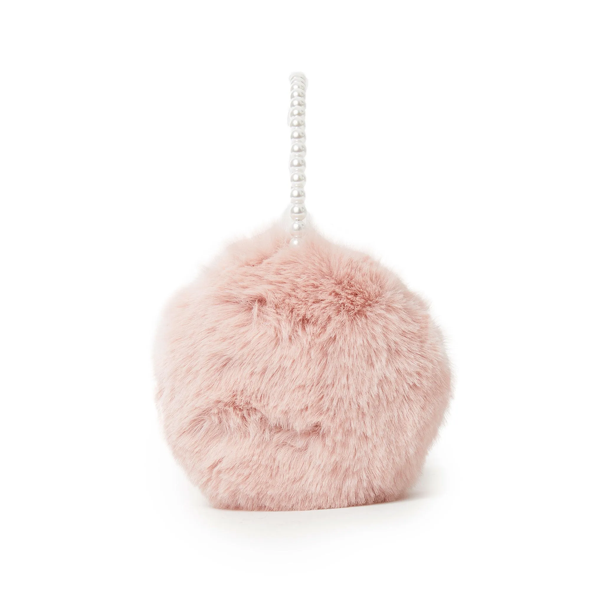 BLUSH FAUX FUR PEARL EARMUFFS