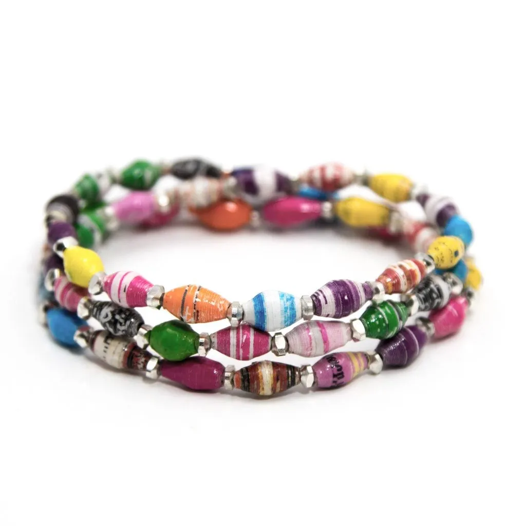 Bracelet -  Celebration Triple Wrap Multi