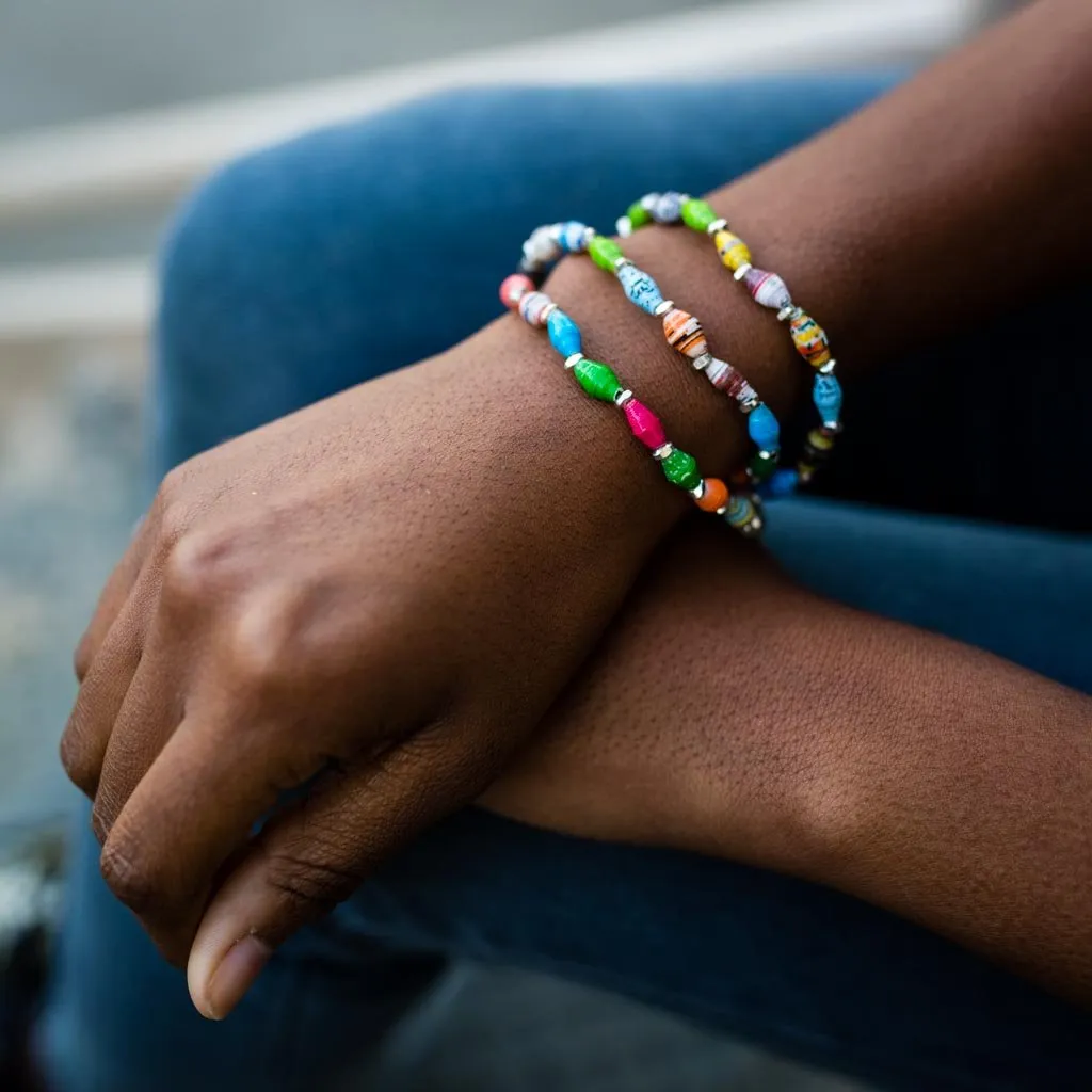 Bracelet -  Celebration Triple Wrap Multi
