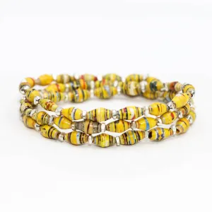Bracelet - Sunshine Triple Wrap Multi