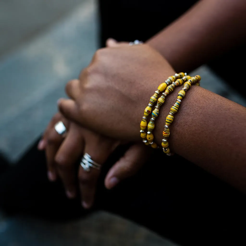 Bracelet - Sunshine Triple Wrap Multi