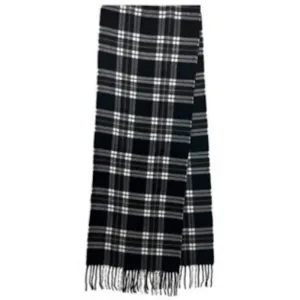Cashmere Feel Plaid Oblong Scarf