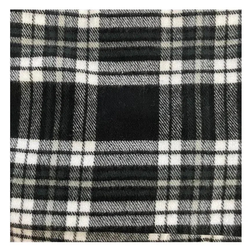 Cashmere Feel Plaid Oblong Scarf