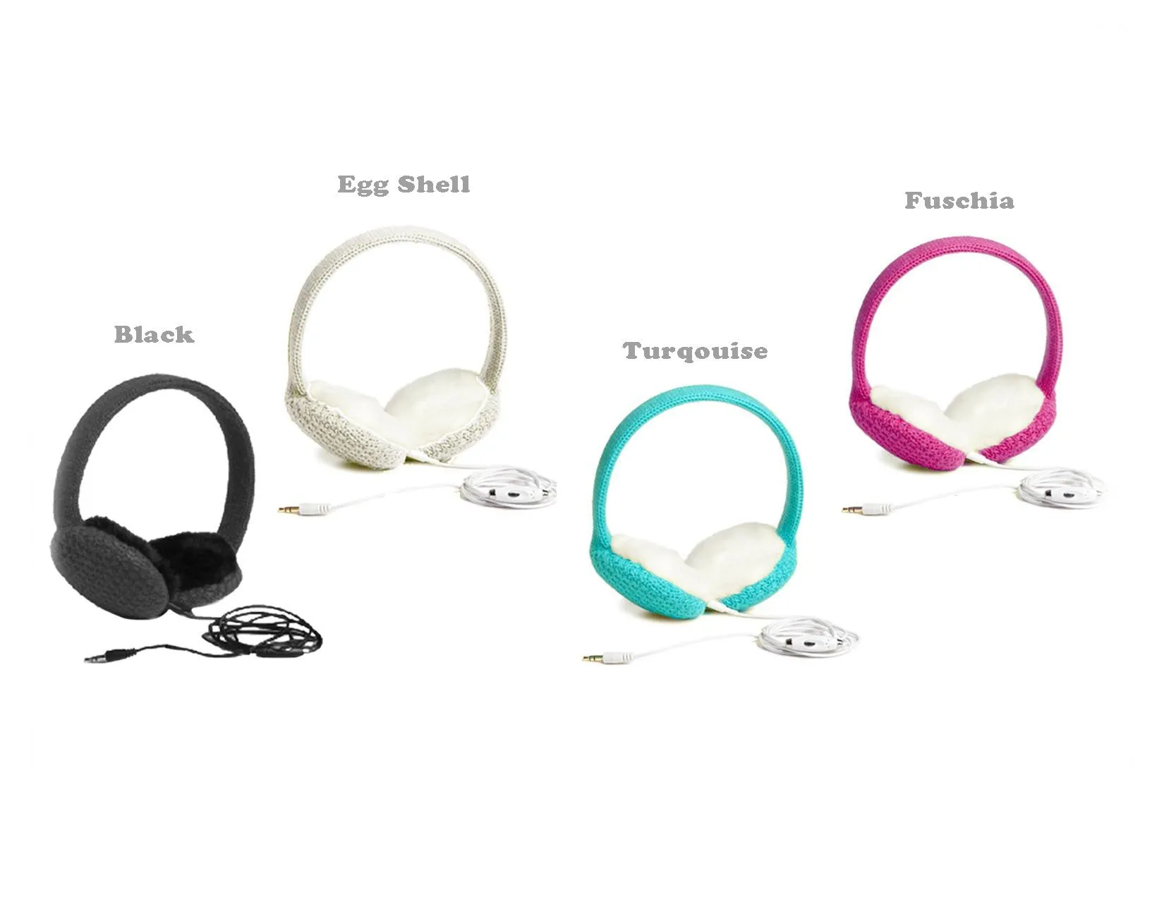 Chatties Wired Cozy Fashion Earmuffs with Built-in Speakers  - Assorted units