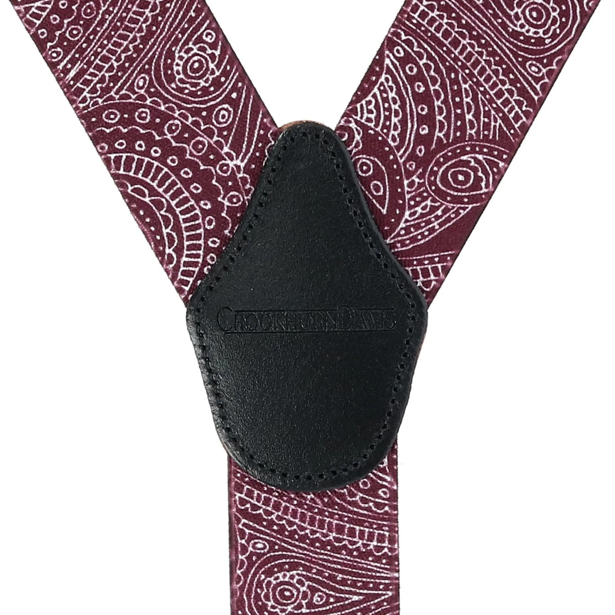 CrookhornDavis Men's Paisley Way 35mm Clip End Elastic Braces