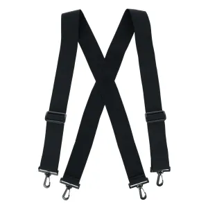 CTM® Big & Tall Elastic TSA Compliant Suspenders with Swivel Hook Ends