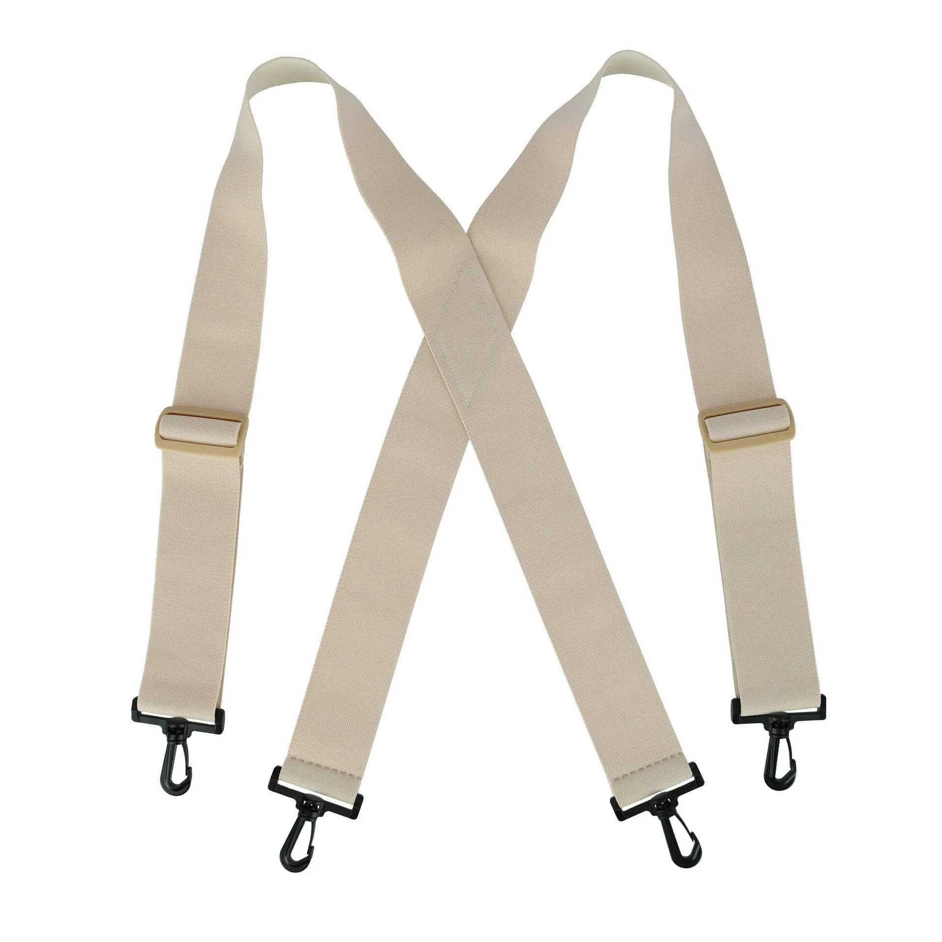 CTM® Big & Tall Elastic TSA Compliant Suspenders with Swivel Hook Ends