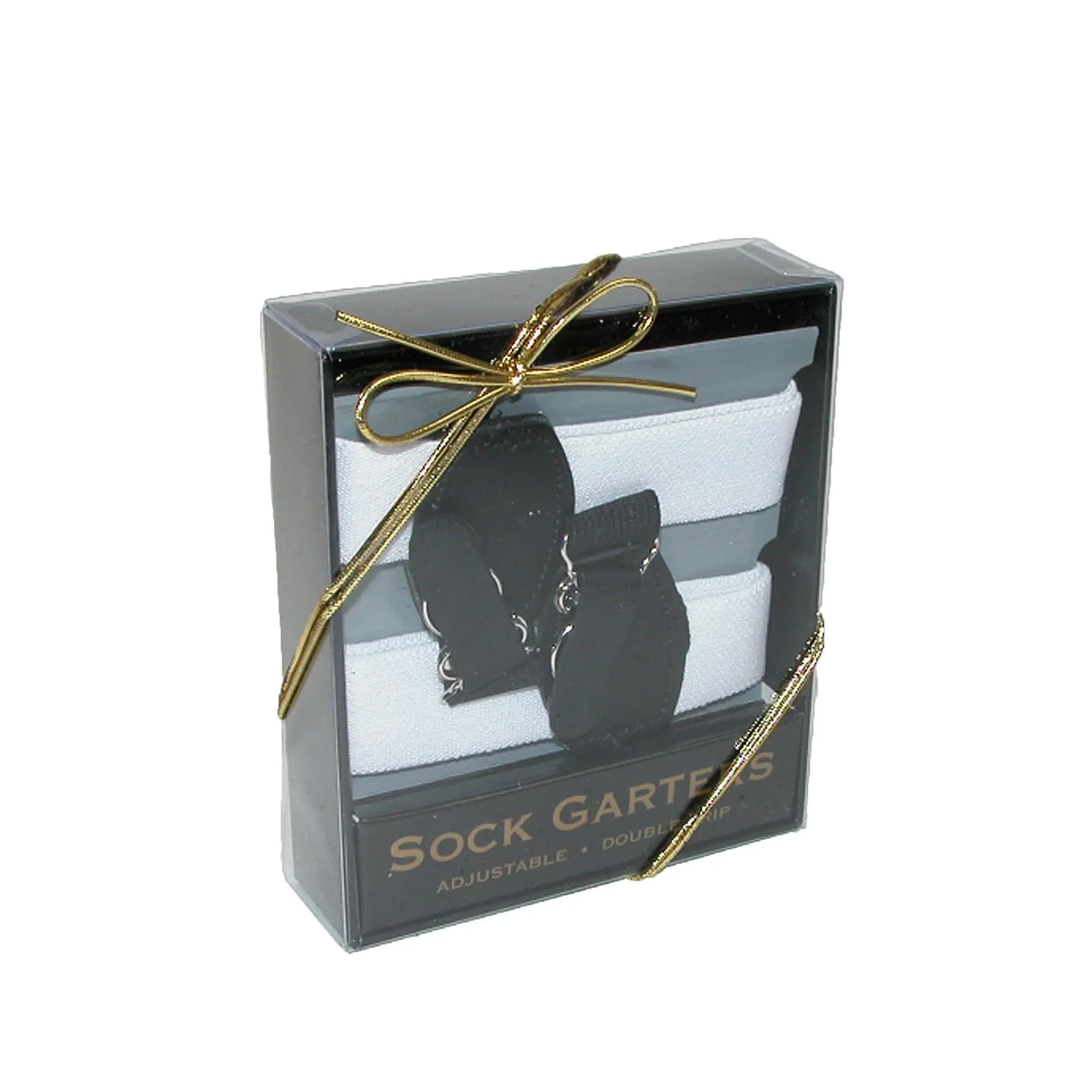 CTM® Elastic 1 Inch Double Clip Sock Garters