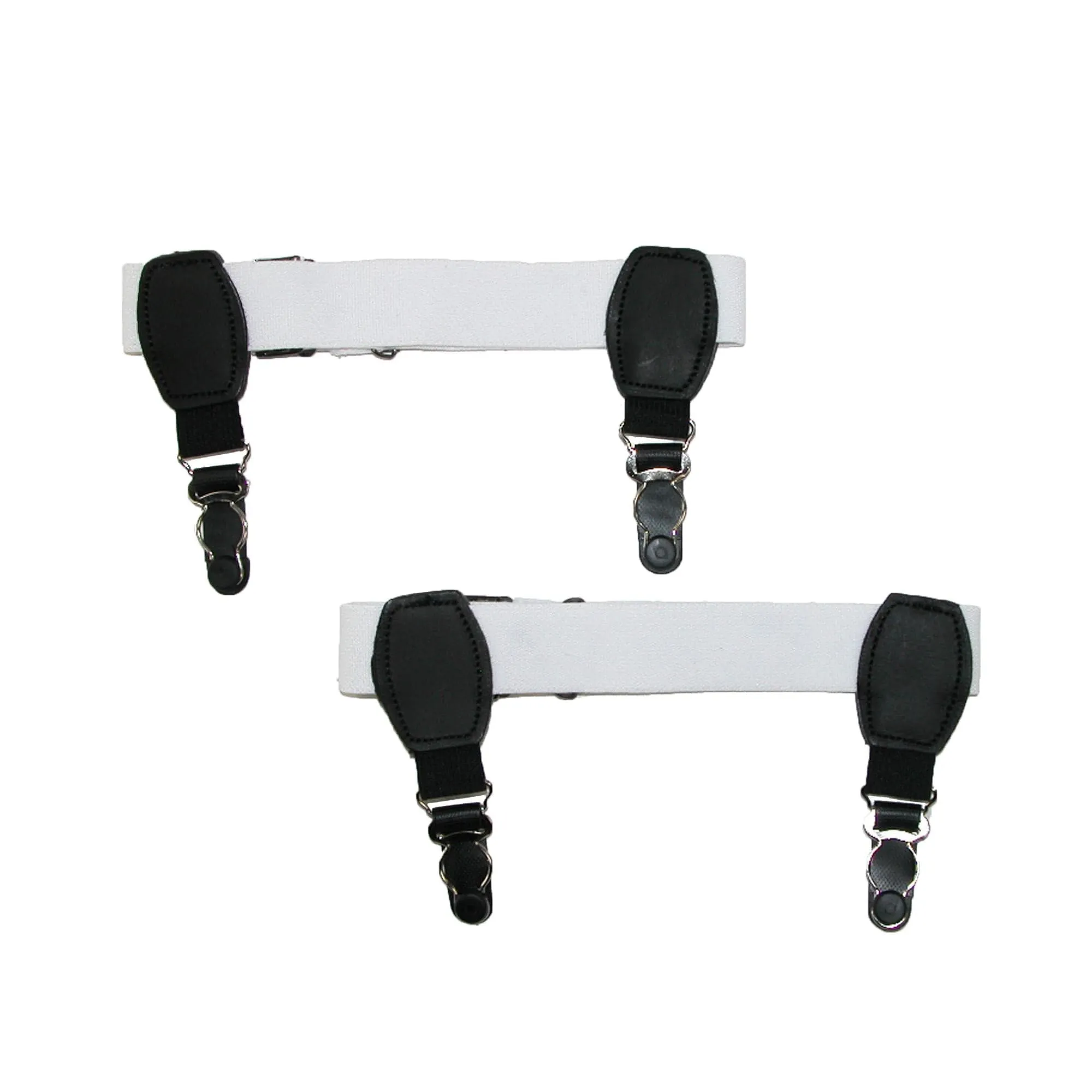CTM® Elastic 1 Inch Double Clip Sock Garters