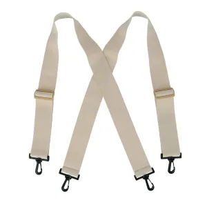 CTM® Elastic Undergarment TSA Compliant Suspenders with Swivel Hook Ends