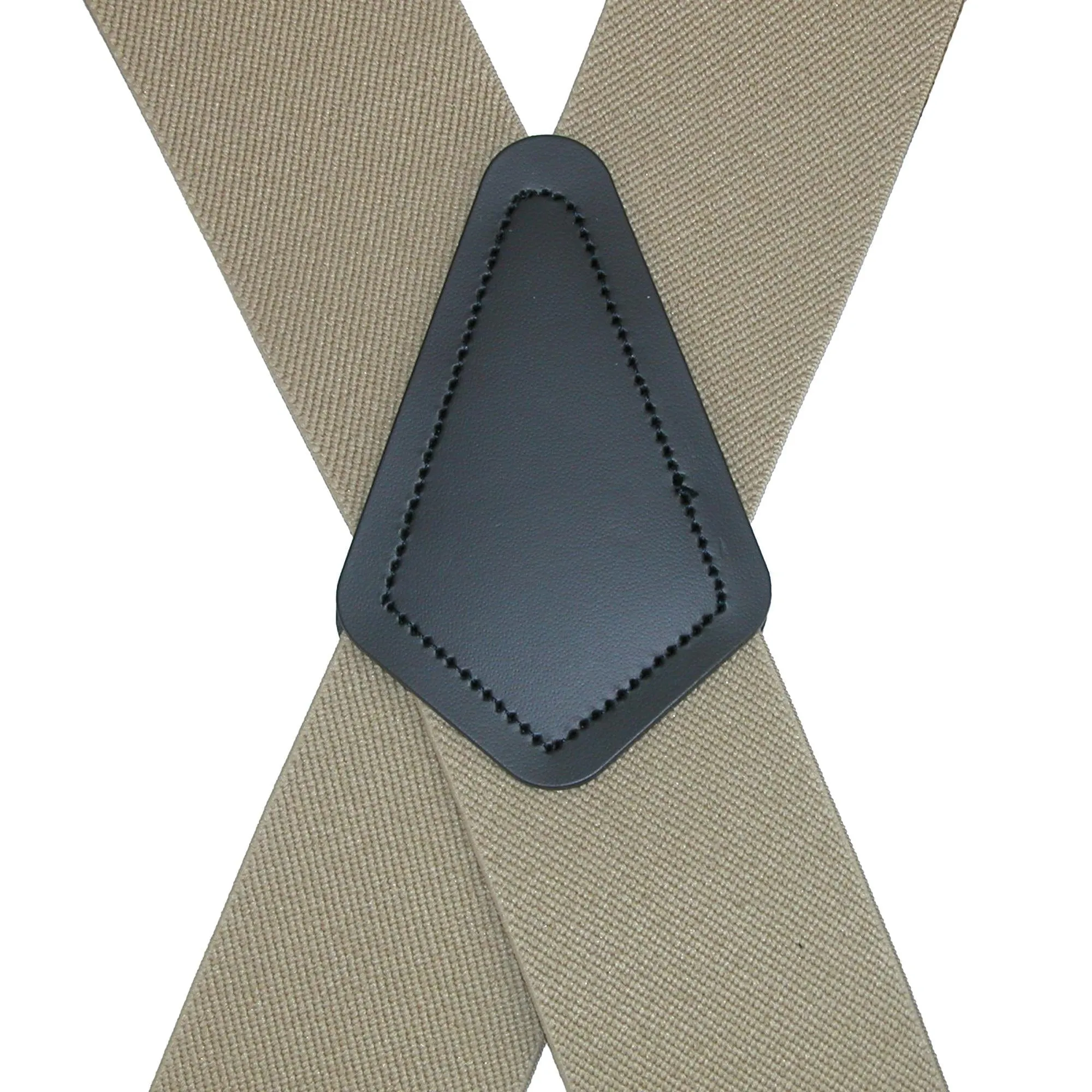 CTM® Men's Big & Tall Elastic Basic Trucker Side Clip Suspender
