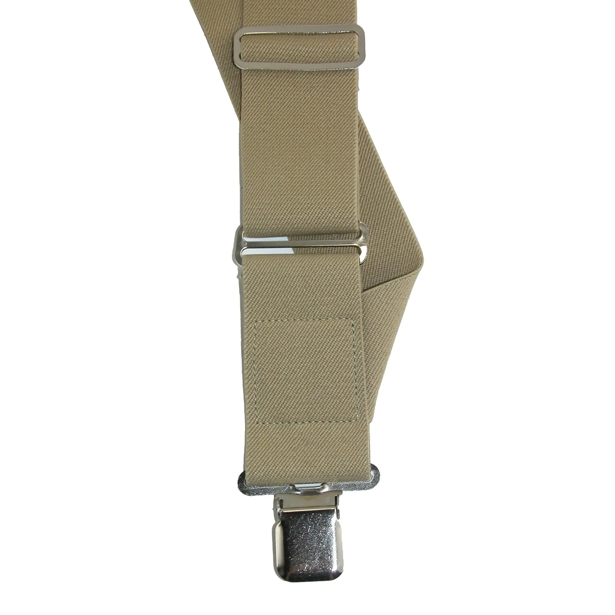 CTM® Men's Big & Tall Elastic Basic Trucker Side Clip Suspender
