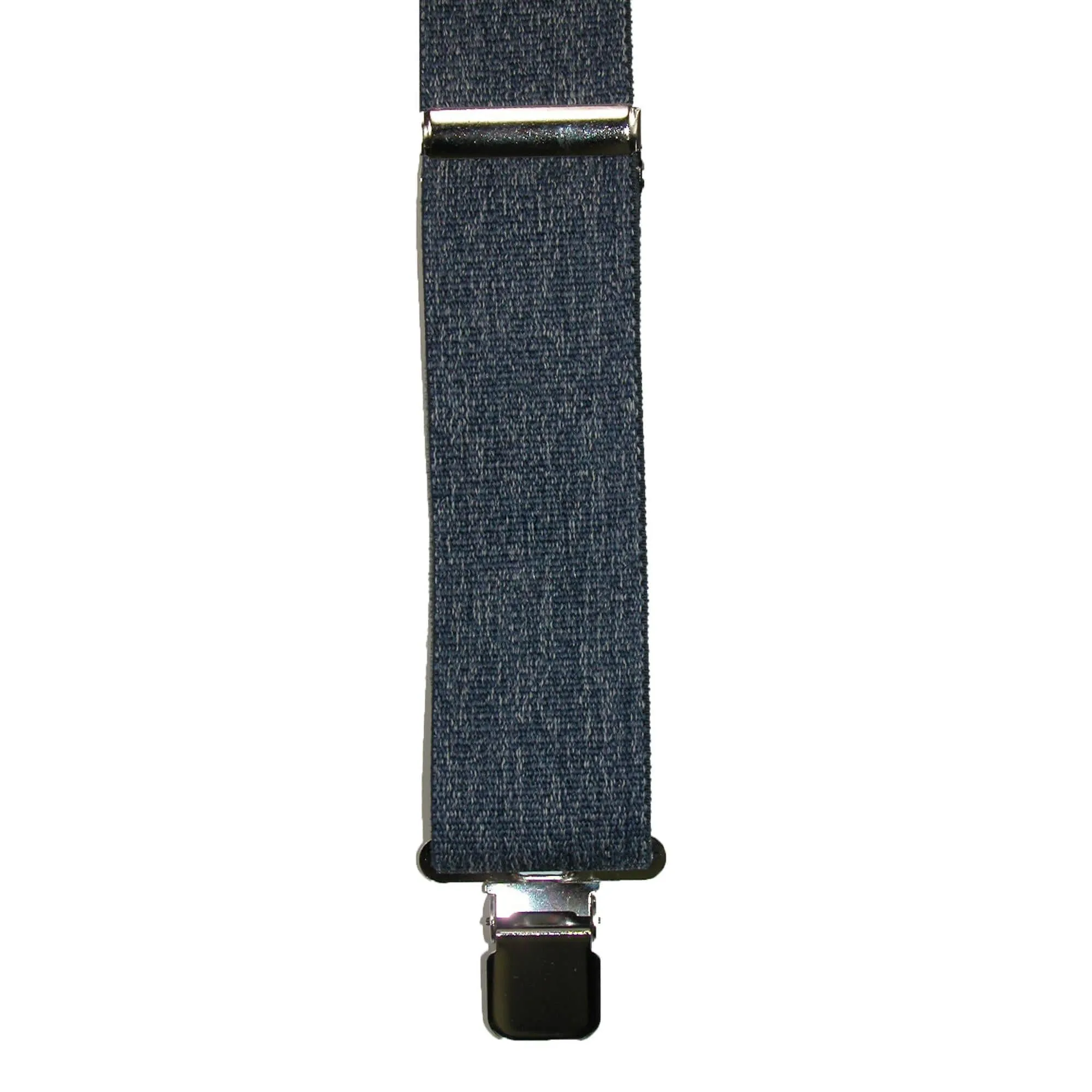CTM® Men's Denim Clip-End 2 Inch Suspenders