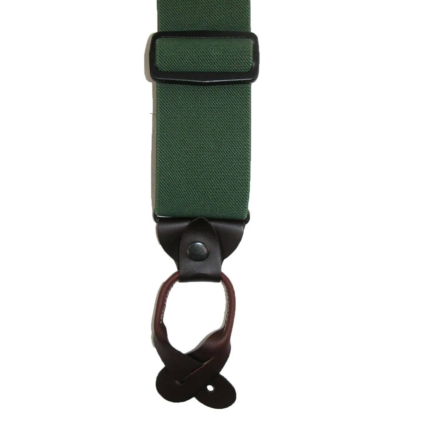 CTM® Men's Elastic 2 Inch Wide Button-End Wader Suspenders