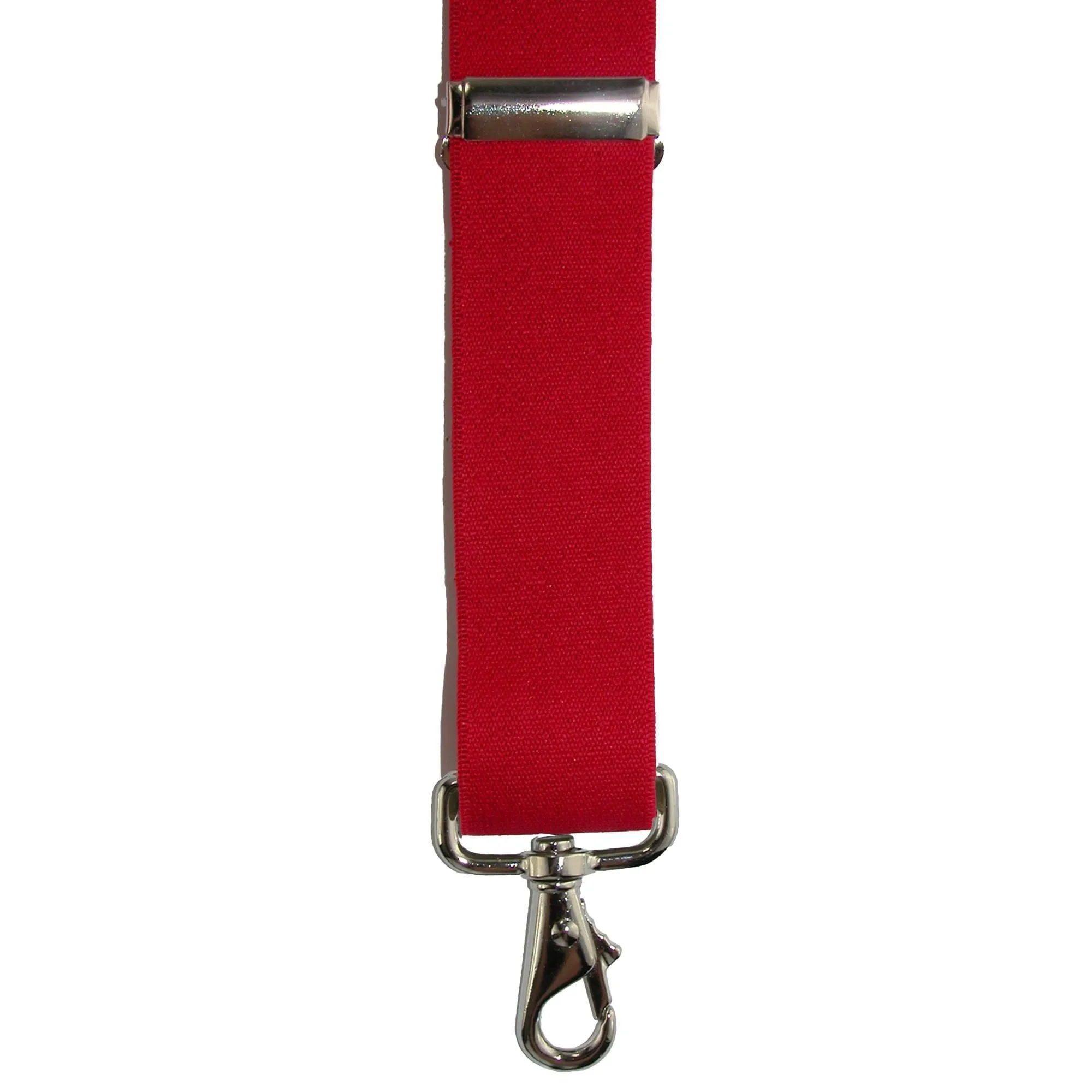CTM® Men's Elastic Solid Color X-Back Suspender with Swivel Hook Ends