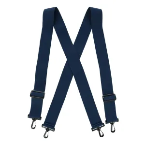 CTM® Men's Elastic X-Back Suspenders with Plastic Hook Ends