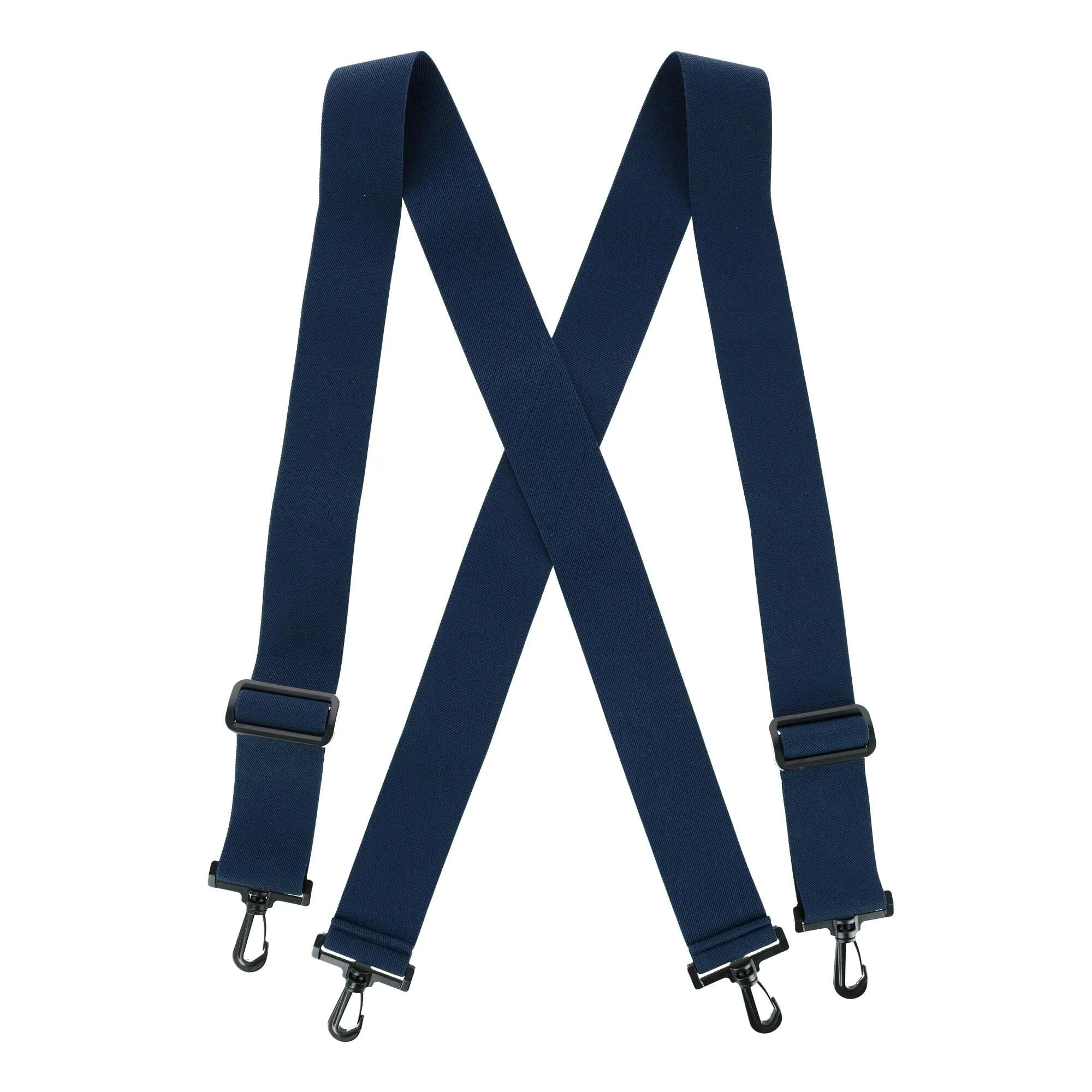 CTM® Men's Elastic X-Back Suspenders with Plastic Hook Ends