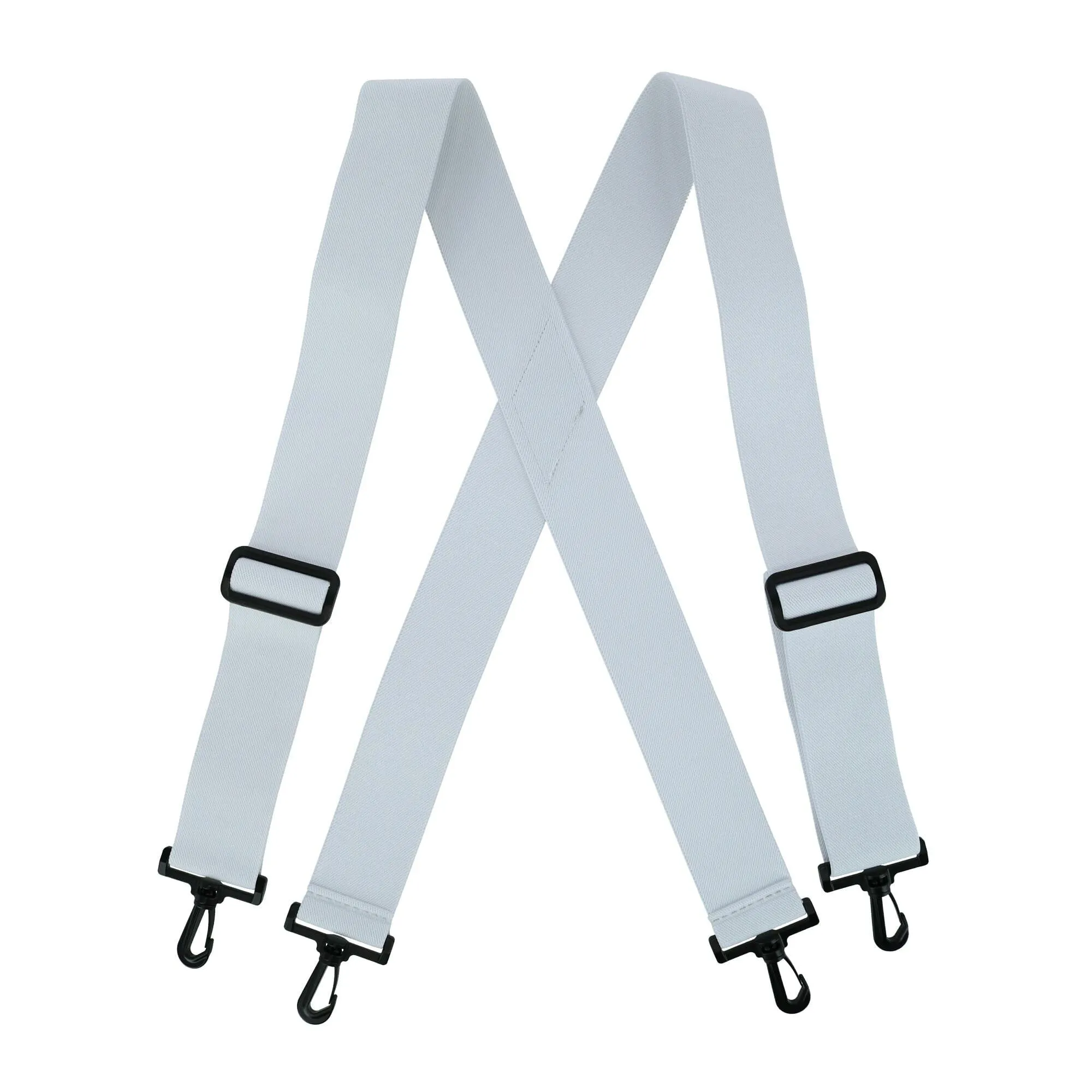 CTM® Men's Elastic X-Back Suspenders with Plastic Hook Ends