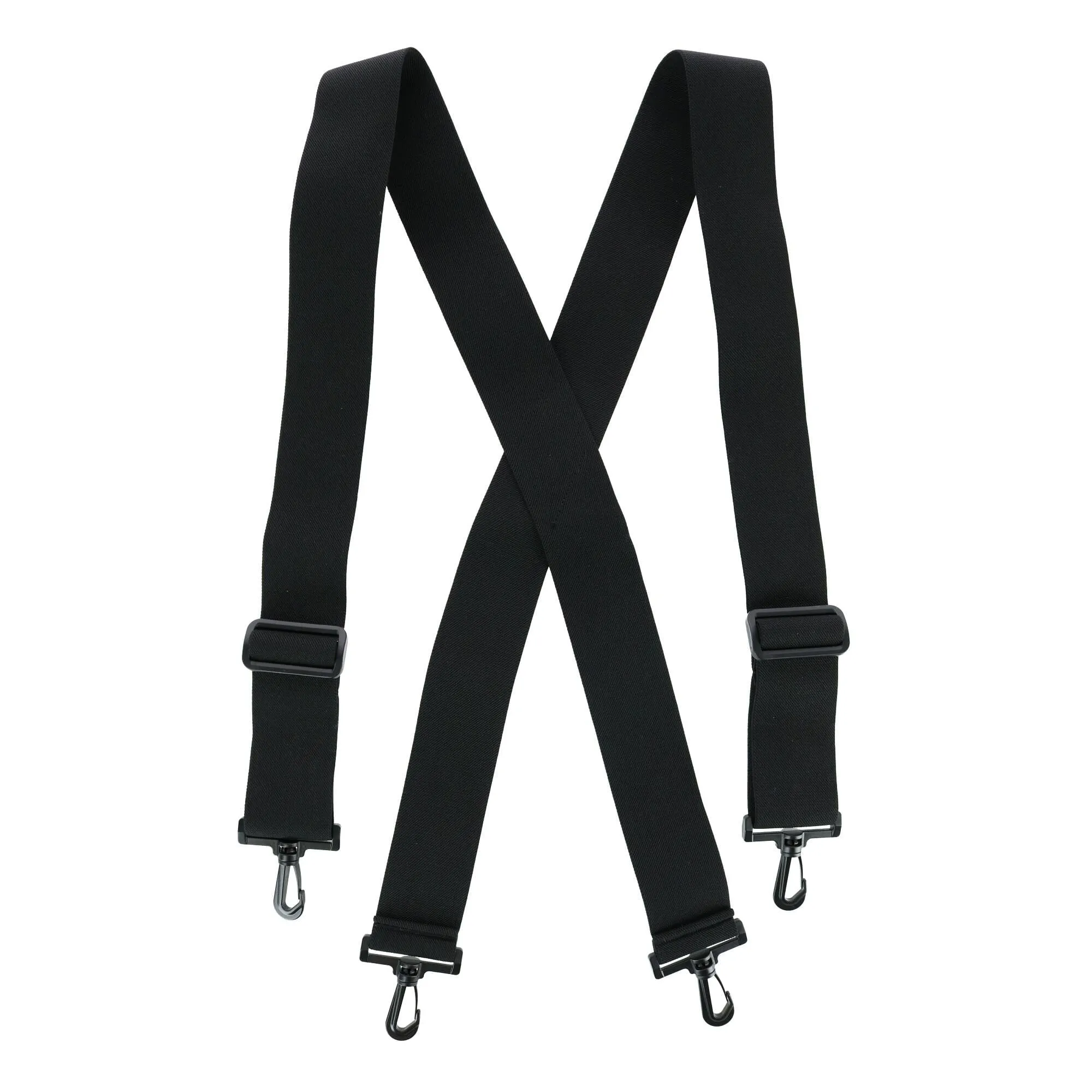 CTM® Men's Elastic X-Back Suspenders with Plastic Hook Ends