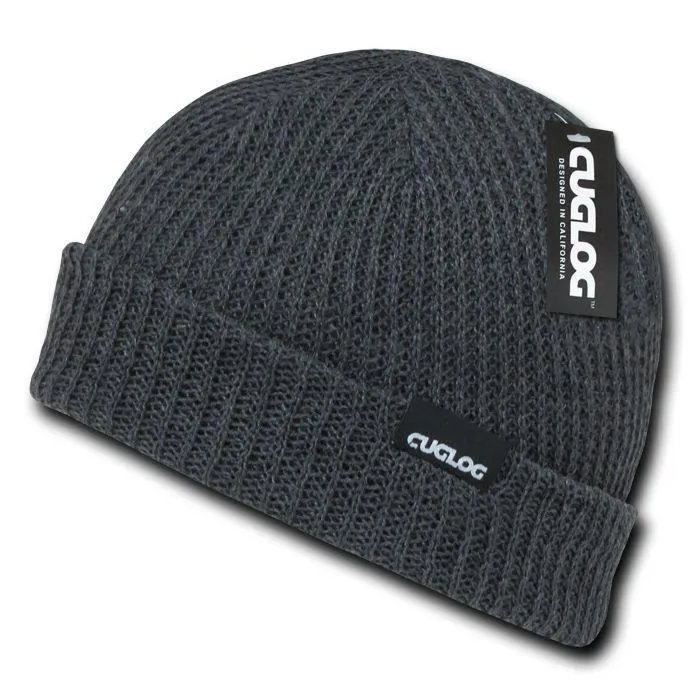 Cuglog Beanies Sweater Sailor Cuffed Cable Knit Hats Caps Warm Winter