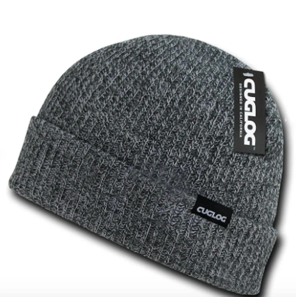 Cuglog Beanies Sweater Sailor Cuffed Cable Knit Hats Caps Warm Winter
