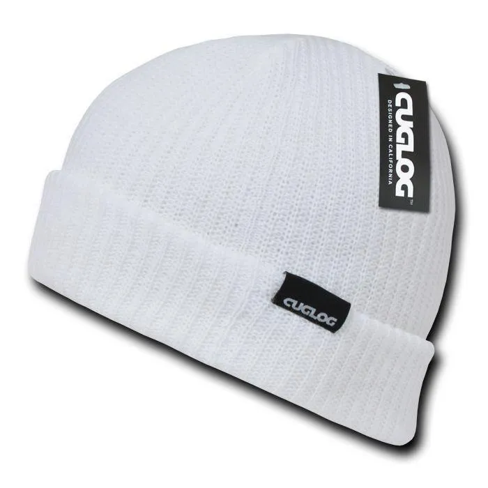 Cuglog Beanies Sweater Sailor Cuffed Cable Knit Hats Caps Warm Winter