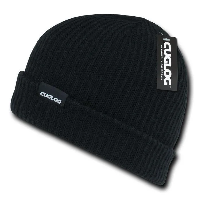 Cuglog Beanies Sweater Sailor Cuffed Cable Knit Hats Caps Warm Winter