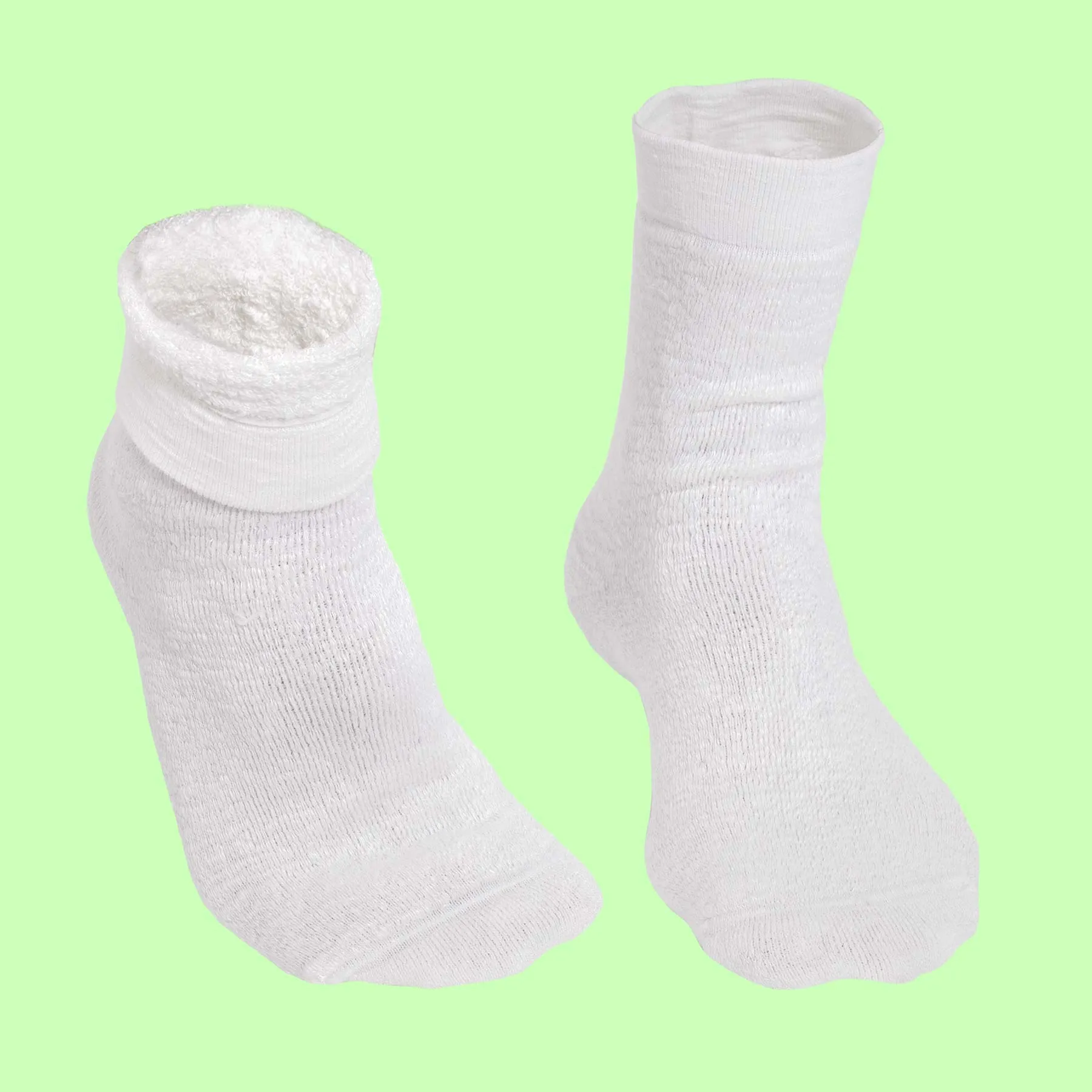 DVORAK 99% Organic Hemp Terry Socks (Thick, Plush, Soft) (1 Pair) (99.95% Biodegradable)