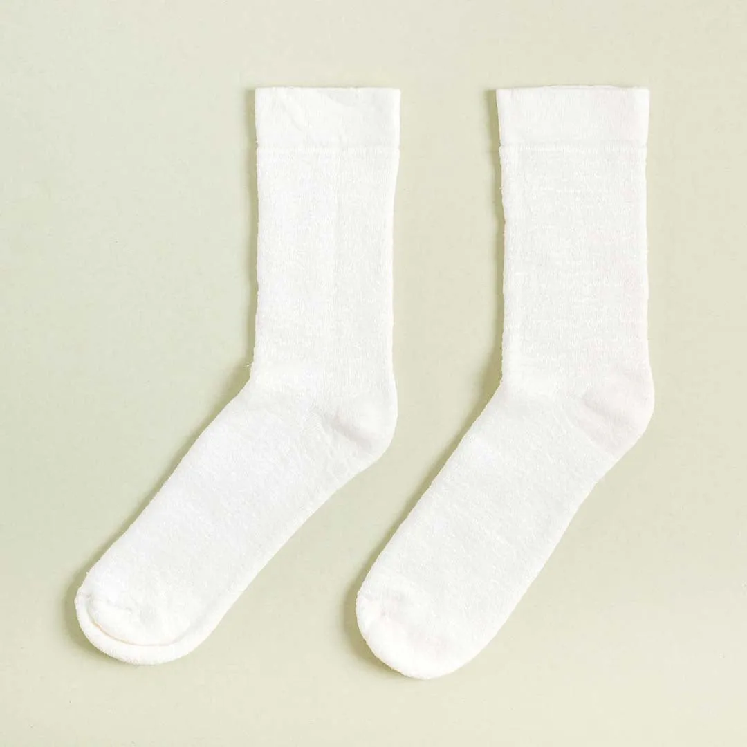 DVORAK 99% Organic Hemp Terry Socks (Thick, Plush, Soft) (1 Pair) (99.95% Biodegradable)
