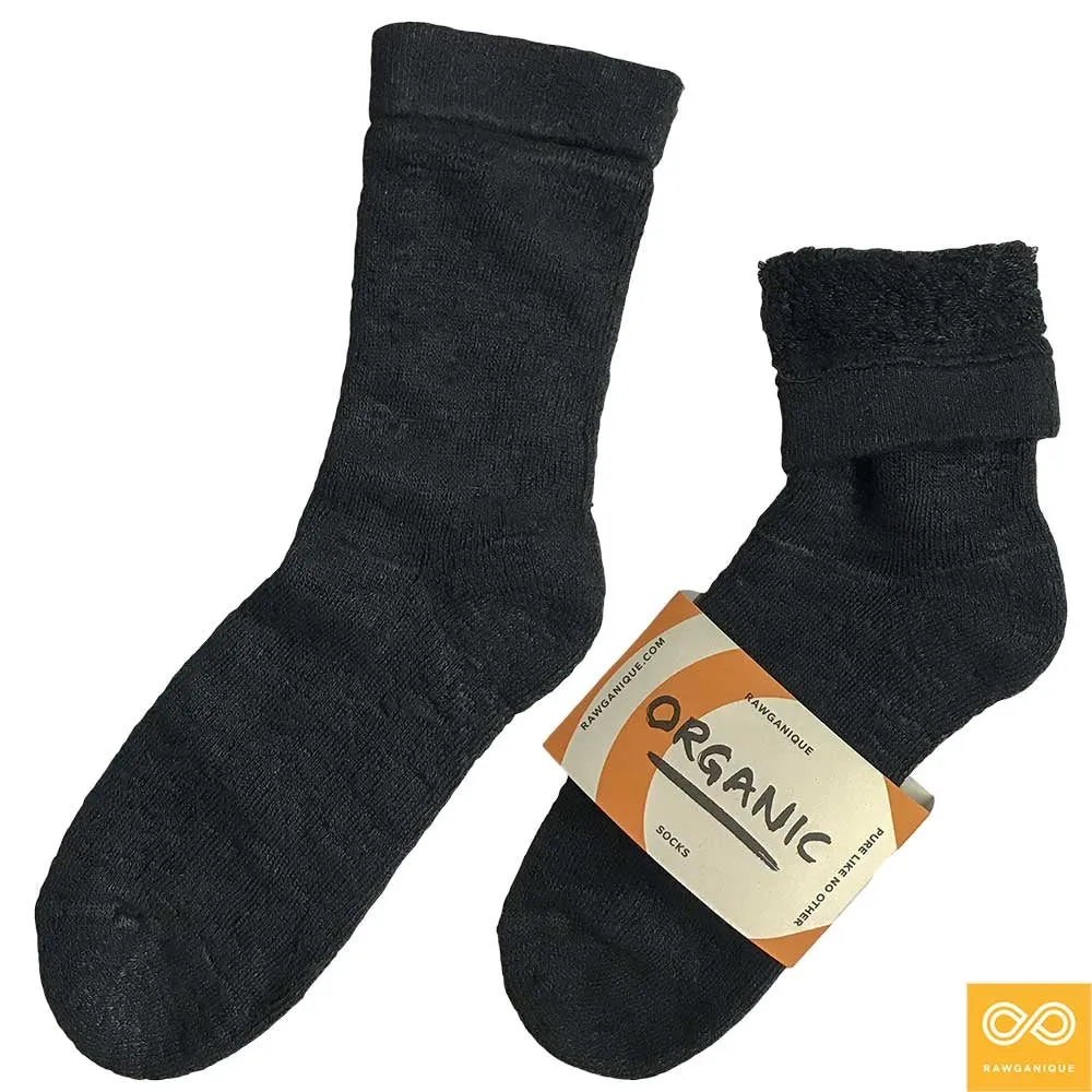 DVORAK 99% Organic Hemp Terry Socks (Thick, Plush, Soft) (1 Pair) (99.95% Biodegradable)