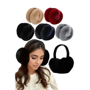 Earmuffs - Faux Fur Foldable - Grey