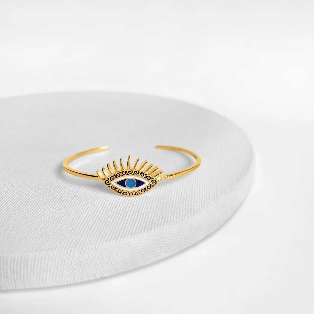 Evil Eye Bracelet (Clarity) - Gold