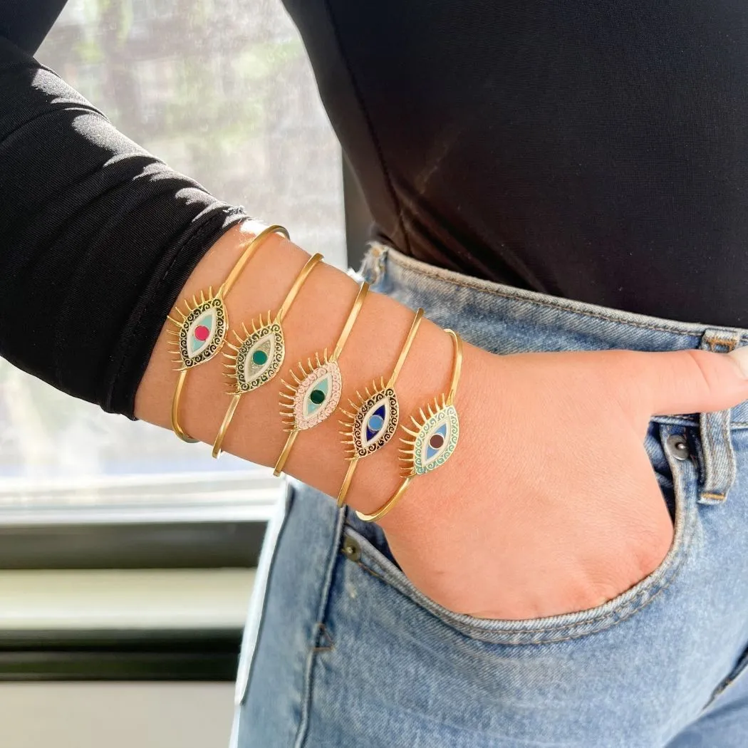 Evil Eye Bracelet (Clarity) - Gold