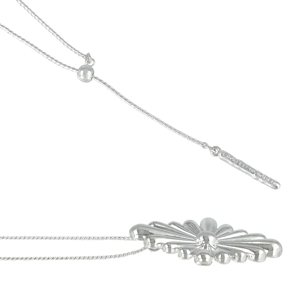 Flower Long Statement Necklace