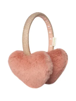 Fluffy Heart Earmuffs
