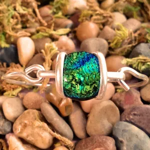 Gold Green Bangle